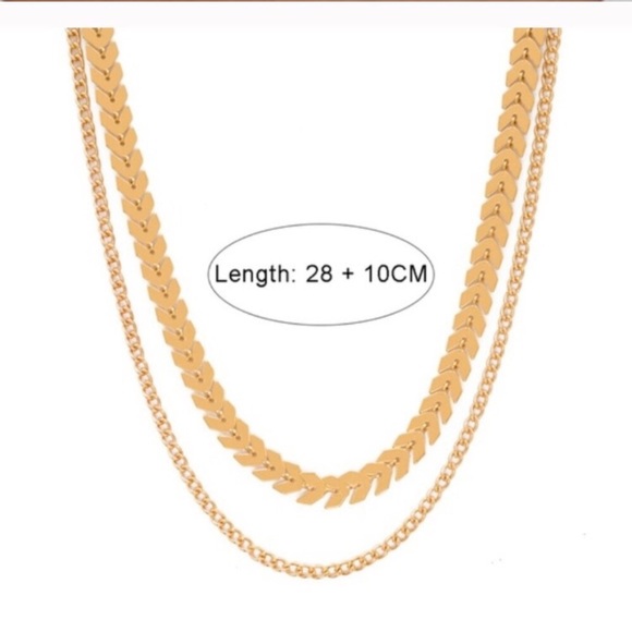 ✨HOST PICK✨2 Layer Chevron Chain and Choker - Picture 5 of 8